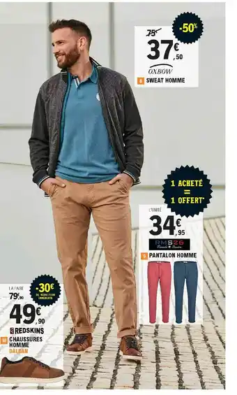 E.Leclerc Chaussures Homme , Pantalon Homme offre