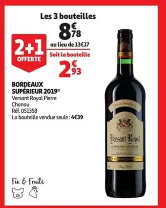 Auchan Bordeaux supérieur 2019 offre