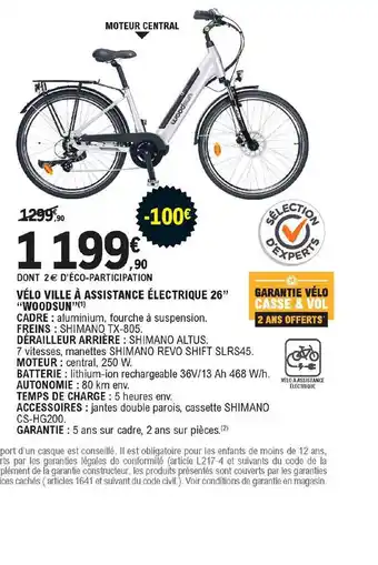 E.Leclerc Vélo Ville à Assistance électrique 26 offre
