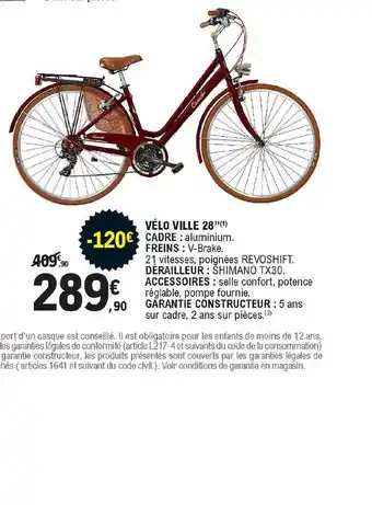 E.Leclerc Vélo Ville 28 offre
