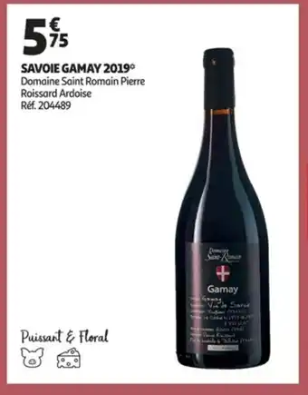 Auchan Savoie gamay 2019 offre