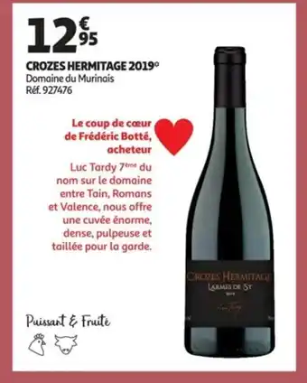 Auchan Crozes hermitage 2019 offre