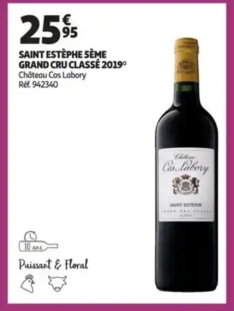 Auchan Saint estèphe sème grand cru classé 2019 offre