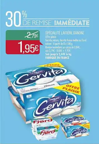 Match Spécialité Laitière Danone Gervita offre