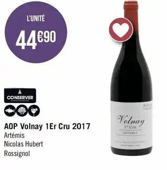 Géant Casino AOP volnay 1er cru 2017 offre