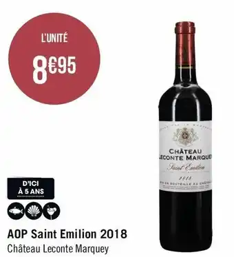 AOP saint emilion 2018