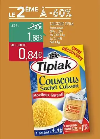 Match Couscous Tipiak offre