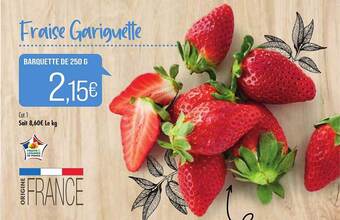 Match Fraise Gariguette offre