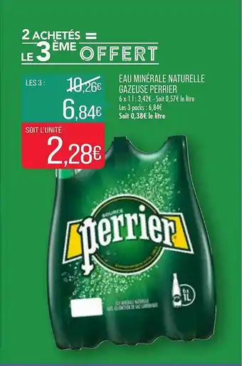 Match Eau Minérale Naturelle Gazeuse Perrier offre