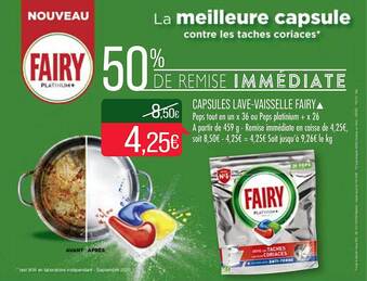 Match Capsules Lave-vaisselle Fairy offre