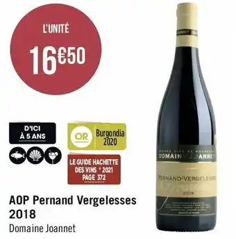 Géant Casino AOP pernand vergelesses 2018 offre