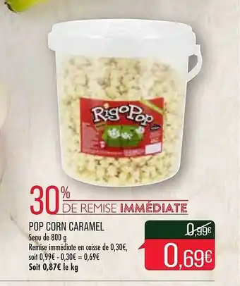 Match Pop Corn Caramel offre