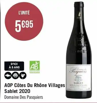 AOP Côtes Du Rhône Villages Sablet 2020