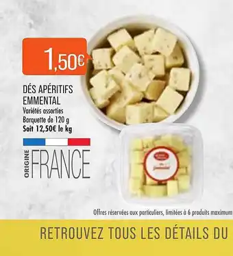 Match Dés Apéritifs Emmental offre