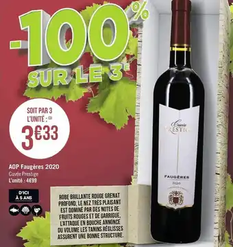 AOP Faugères 2020