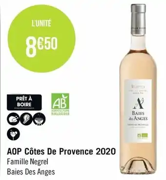 Géant Casino AOP Côtes De Provence 2020 offre