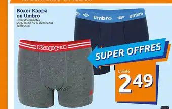 Action Boxer Kappa Ou Umbro offre