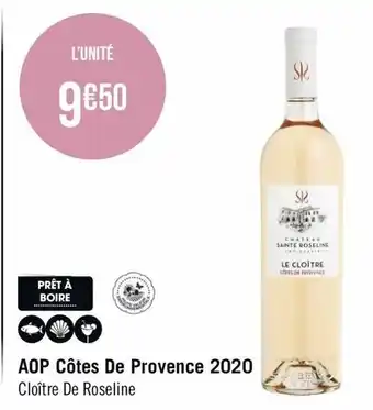 Géant Casino AOP Côtes De Provence 2020 offre