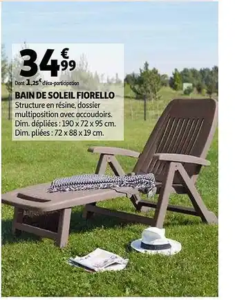 Auchan Bain De Soleil Fiorello offre