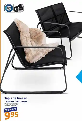 Action Tapis De Luxe En Fausse Fourrure offre