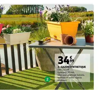 Auchan Gazon Synthétique offre