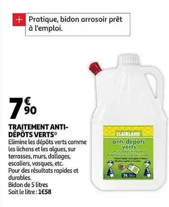 Auchan Traitement Anti-dépôts Verts offre