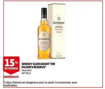 Auchan Whisky Glen Grant The Major's Reserve offre
