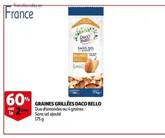 Auchan Graines Grillées Daco Bello offre