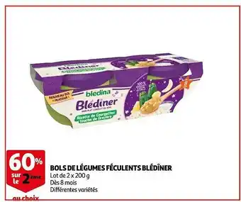 Auchan Bols De Légumes Féculents Blédîner offre