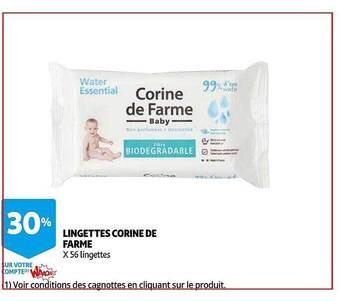 Auchan Lingettes Corine De Farme offre