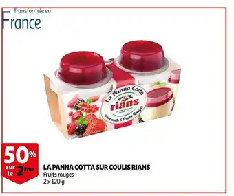 Auchan La Panna Cotta Sur Coulis Rians offre