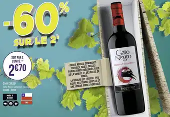 Géant Casino Gato Negro Cabernet Sauvignon offre