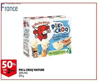 Auchan Pik & Croq' Nature La Vache Qui Rit offre