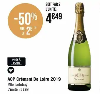 Géant Casino AOP Crémant De Loire 2019 offre
