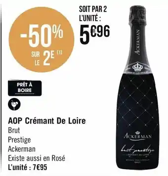 Géant Casino AOP Crémant De Loire offre