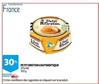Auchan Petit Breton L'authentique offre