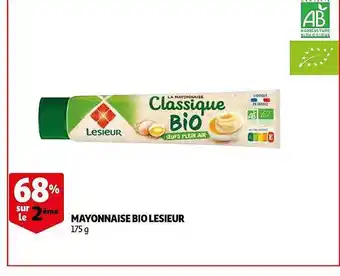 Auchan Mayonnaise Bio Lesieur offre