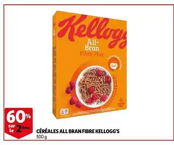 Auchan Céréales All Bran Fibre Kellogg's offre