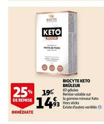 Auchan Biocyte Keto Brûleur offre