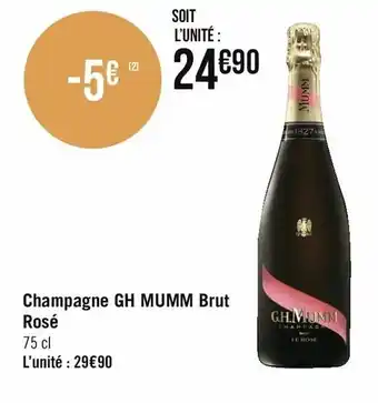 Chamapgne GH Mumm Brut Rosé