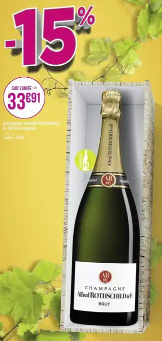 Géant Casino Champagne Alfred Rothschild & Cie Brut magnum offre
