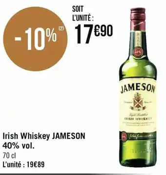 Géant Casino Irish Whiskey Jameson offre