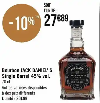 Géant Casino Bourbon Jack Daniel's offre