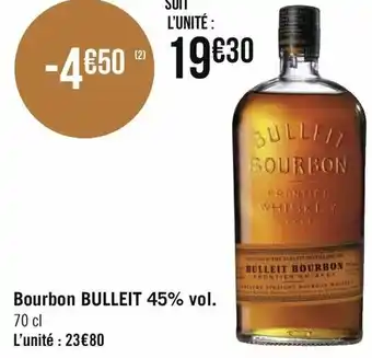 Bourbon Bulleit 45% vol.