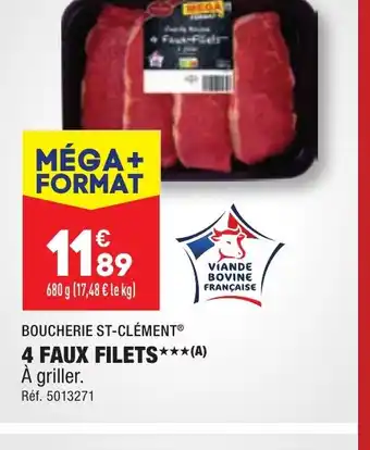 ALDI 4 FAUX FILETS offre