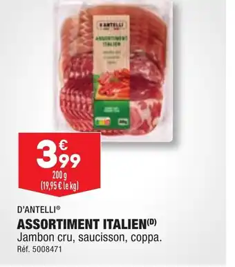 ALDI ASSORTIMENT ITALIEN offre