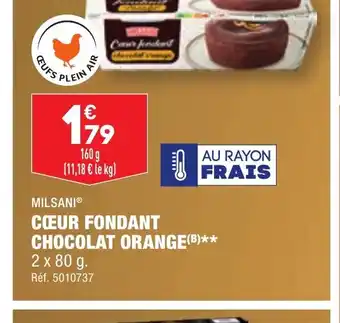 ALDI CŒUR FONDANT CHOCOLAT ORANGE offre