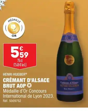 ALDI CRÉMANT D'ALSACE BRUT AOP offre