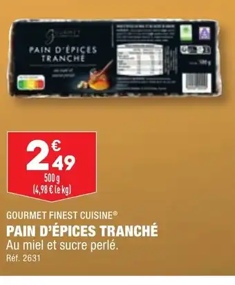 PAIN D'ÉPICES TRANCHÉ