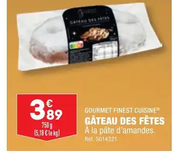 ALDI GÂTEAU DES FÊTES offre